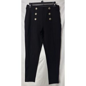 NWT Truth by Republic Womens Black Stretch Skinny Pull On Pants Size Medium‎